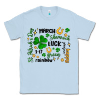 Dusty Blue st. patricks day doodle Classic Tee - MaliasSmallBusiness