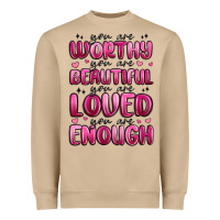 Mushroom you are worthy you are beautiful Heavyweight Sweatshirt - MaliasSmallBusiness