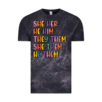Cloud Black lgbtq pronouns Vintage Tee - MaliasSmallBusiness