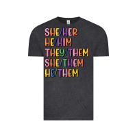 Vintage Black lgbtq pronouns Vintage Tee - MaliasSmallBusiness
