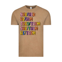 Vintage Coffee lgbtq pronouns Vintage Tee - MaliasSmallBusiness