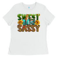 White sweet and sassy Ladies Tee - HRA Design Shop