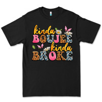 Black kinda boujee kinda broke Premium Tee - JahusDesignShop