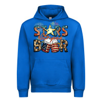 Cobalt Stars stripes beer Urban Hoodie - FaDigitalArtStudio