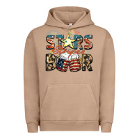 Pigment Burro Stars stripes beer Urban Hoodie - FaDigitalArtStudio