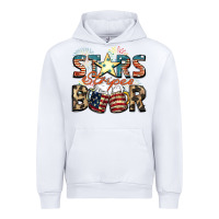 White Stars stripes beer Urban Hoodie - FaDigitalArtStudio