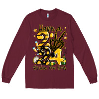 Burgundy have rockin' new year 2024 Long Sleeve Tee - MaliasSmallBusiness