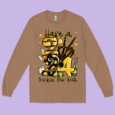 Have Rockin' New Year 2024 Long Sleeve Tee Designed By Maliassmallbusiness