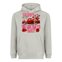 Moon Dust Happy Valentine's day red truck Heavyweight Hoodie - HowdyJamesFarm