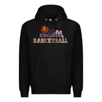 Black Wild about Basketball Premium Hoodie - HowdyJamesFarm