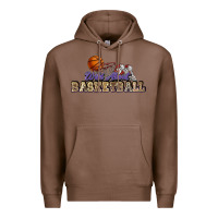 Chestnut Wild about Basketball Premium Hoodie - HowdyJamesFarm