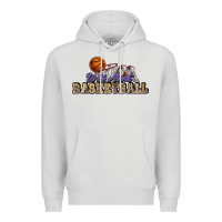 Dove Grey Wild about Basketball Premium Hoodie - HowdyJamesFarm
