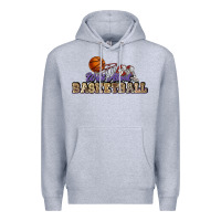 Heather Grey Wild about Basketball Premium Hoodie - HowdyJamesFarm