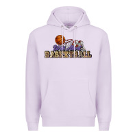 Lilac Wild about Basketball Premium Hoodie - HowdyJamesFarm