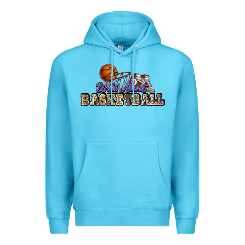 Wild About Basketball Premium Hoodie by HowdyJamesFarm | Teevron