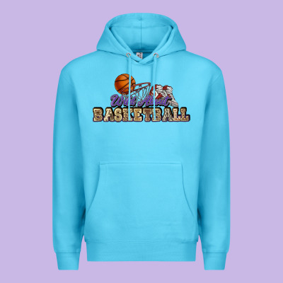 Wild About Basketball Premium Hoodie Designed By Howdyjamesfarm