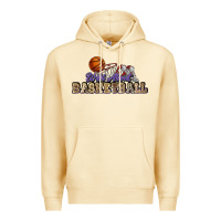 Pina Colada Wild about Basketball Premium Hoodie - HowdyJamesFarm