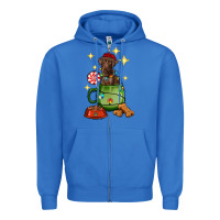 True Royal Christmas coffee cup with Labrador Zipper Hoodie - RanaPortraitStore