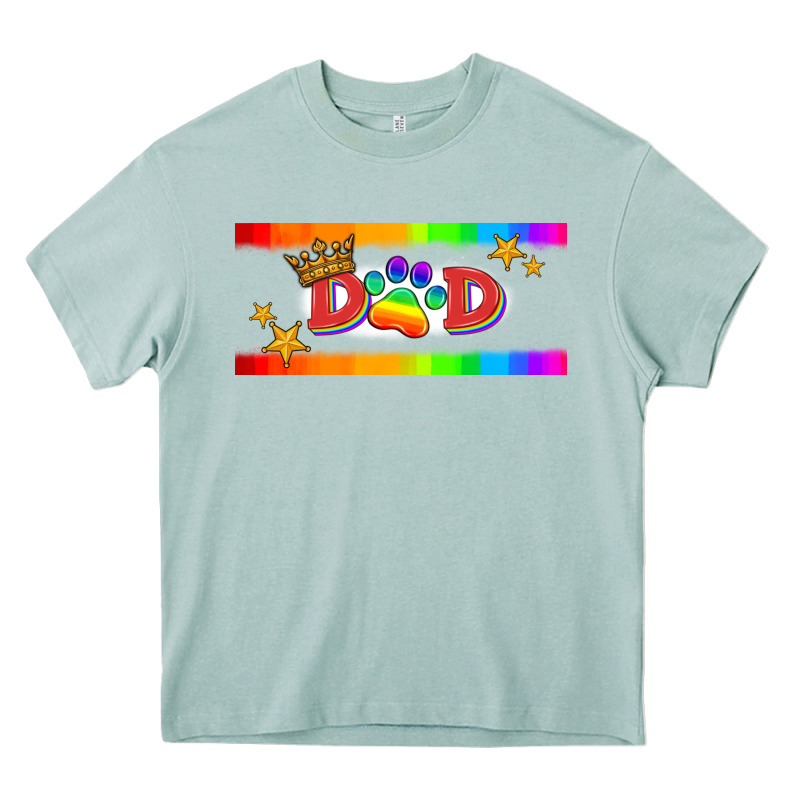 Lgbtq Dad  Libbey Glass Heavy Core Tee by HRA Design Shop | Teevron