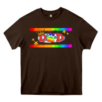 Chocolate Brown lgbtq dad  libbey glass Heavy Core Tee - HRA Design Shop