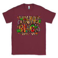 Burgundy young black free ish Classic Tee - CowhideDigitalArt