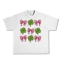 Lunar Rock coquette bow clover st. patrick's day Urban Heavy Tee - MaliasSmallBusiness