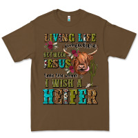 Cacao living life somewhere between jesus take the wheel Premium Tee - JahusDesignShop