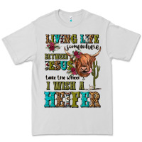 Dove Grey living life somewhere between jesus take the wheel Premium Tee - JahusDesignShop