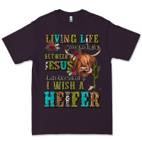 Plum living life somewhere between jesus take the wheel Premium Tee - JahusDesignShop