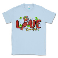 Dusty Blue mardi gras love crawfish Classic Tee - MaliasSmallBusiness