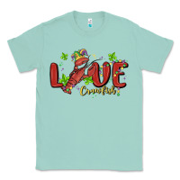 Seafoam mardi gras love crawfish Classic Tee - MaliasSmallBusiness