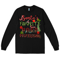 Black santa's favorite para professional Long Sleeve Tee - MaliasSmallBusiness