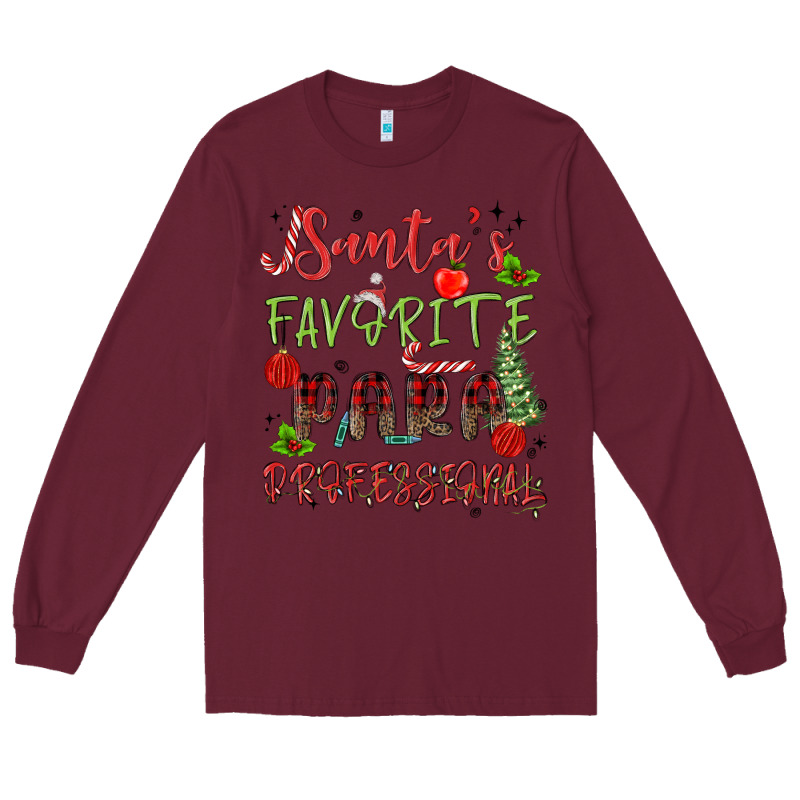 Santa's Favorite Para Professional Long Sleeve Tee by MaliasSmallBusiness | Teevron