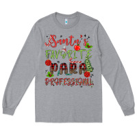Heather Grey santa's favorite para professional Long Sleeve Tee - MaliasSmallBusiness
