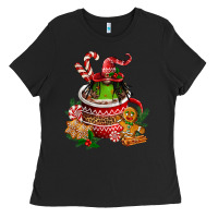 Black christmas coffee afro gnome Ladies Tee - FaDigitalArtStudio