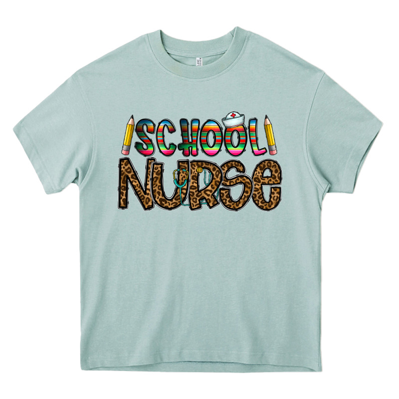 School Nurse Heavy Core Tee by CowhideDigitalArt | Teevron