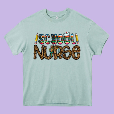School Nurse Heavy Core Tee Designed By Cowhidedigitalart