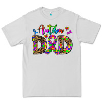 Dove Grey rainbow colors autism dad Premium Tee - AdoDesignShop
