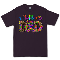 Plum rainbow colors autism dad Premium Tee - AdoDesignShop