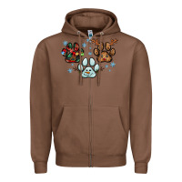 Chestnut Christmas paws Zipper Hoodie - RanaPortraitStore
