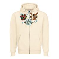Sandshell Christmas paws Zipper Hoodie - RanaPortraitStore
