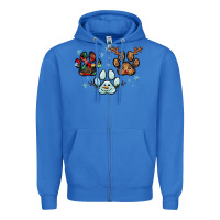 True Royal Christmas paws Zipper Hoodie - RanaPortraitStore