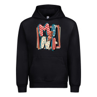 Black 4th of July mini with lightning bolt Urban Hoodie - FaDigitalArtStudio