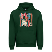 Forest Green 4th of July mini with lightning bolt Urban Hoodie - FaDigitalArtStudio