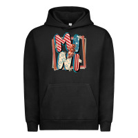 Pigment Black 4th of July mini with lightning bolt Urban Hoodie - FaDigitalArtStudio