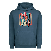 Pigment Midnight Navy 4th of July mini with lightning bolt Urban Hoodie - FaDigitalArtStudio