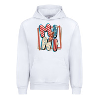 White 4th of July mini with lightning bolt Urban Hoodie - FaDigitalArtStudio