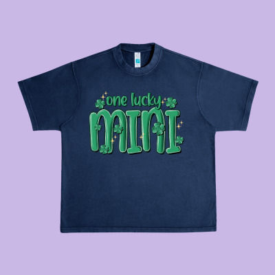 One Lucky Mini Urban Heavy Tee Designed By Maliassmallbusiness