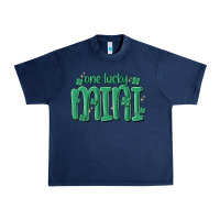 Navy one lucky mini Urban Heavy Tee - MaliasSmallBusiness