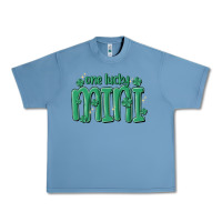 Pebble Blue one lucky mini Urban Heavy Tee - MaliasSmallBusiness